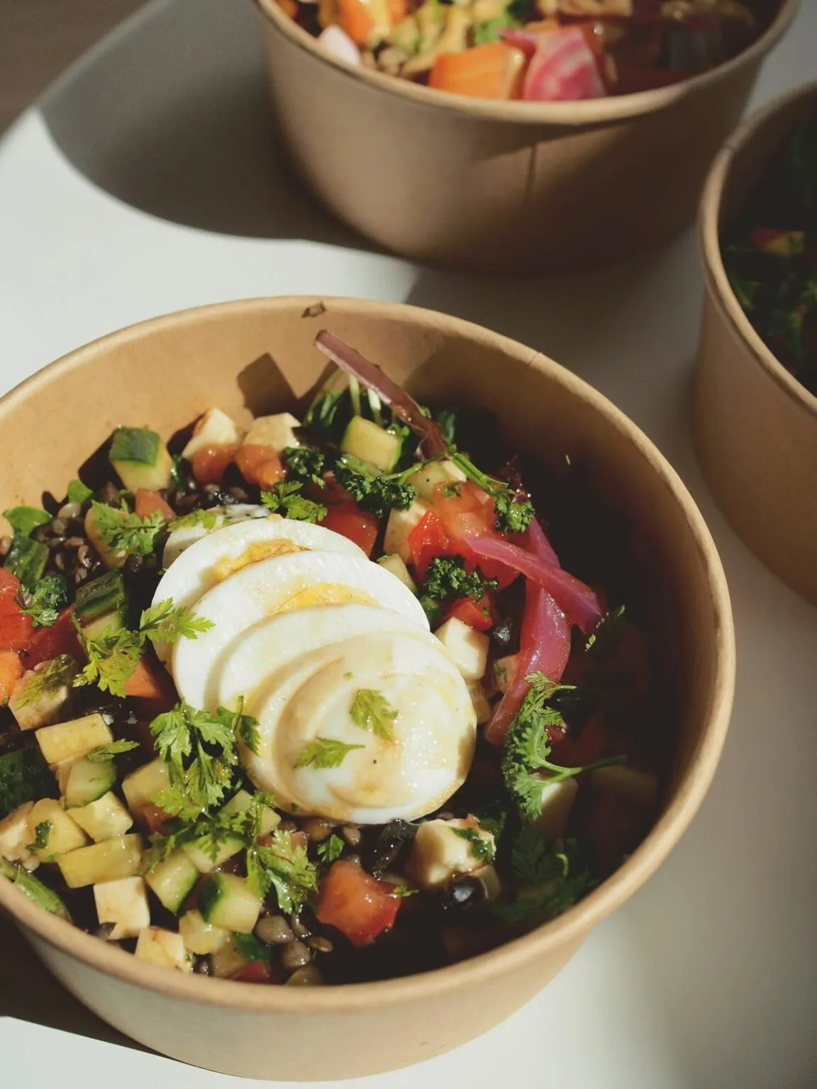 Salades de saison en bol